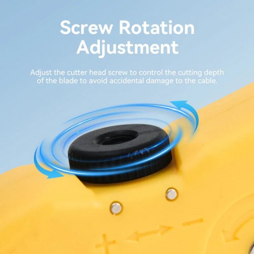 Инструмент для снятия изоляции с коаксиального кабеля Vention Coaxial Cable Stripper (KEBY0) Yellow купить в Украине: Киев, Днепр, Харьков, Одесса  | Низкая цена, отзывы, характеристики от TELEMART фото