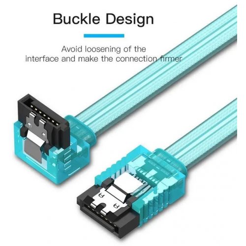 Кабель Vention SATA 0.5m (KDDSD) купити в Україні: Київ, Львів, Хмельницький, Тернопіль, Івано-Франківськ | Низька ціна, відгуки, характеристики від TELEMART фото