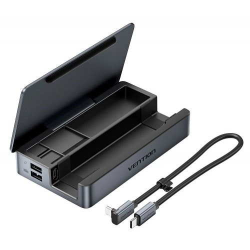 USB-хаб Vention USB Type-C 9 in 1 (TPZH0) Gray купити в Україні: Київ, Львів, Хмельницький, Тернопіль, Івано-Франківськ | Низька ціна, відгуки, характеристики від TELEMART фото