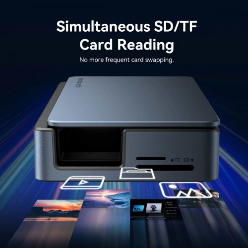 USB-хаб Vention USB Type-C 9 in 1 (TPZH0) Gray купити в Україні: Київ, Львів, Хмельницький, Тернопіль, Івано-Франківськ | Низька ціна, відгуки, характеристики від TELEMART фото