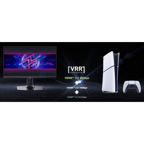 Уцінка монітор MSI 24.1" MPG 242R X60N Black (Розкрита упаковка, 869833) купити в Україні: Київ, Львів, Хмельницький, Тернопіль, Івано-Франківськ | Низька ціна, відгуки, характеристики від TELEMART фото