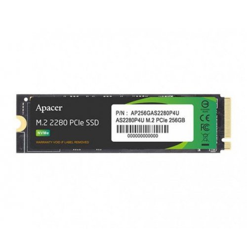 Ssd-диск Apacer AS2280P4U 3D NAND 256GB M.2 (2280 PCI-E) NVMe x4 (AP256GAS2280P4U-1) (Відновлено продавцем, 869893) купити в Україні: Київ, Львів, Хмельницький, Тернопіль, Івано-Франківськ | Перевірка сумісності, низька ціна, відгуки, характеристики від TELEMART фото