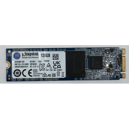 Ssd-диск Kingston A400 TLC 120GB M.2 (2280 SATA) (SA400M8/120G) (Відновлено продавцем, 869895) купити в Україні: Київ, Львів, Хмельницький, Тернопіль, Івано-Франківськ | Перевірка сумісності, низька ціна, відгуки, характеристики від TELEMART фото