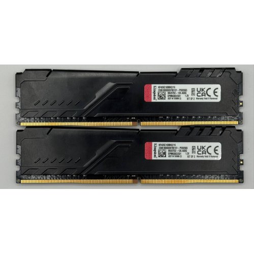 Озп Kingston DDR4 16GB (2x8GB) 2666Mhz FURY Beast Black (KF426C16BBK2/16) (Відновлено продавцем, 869898) купити в Україні: Київ, Львів, Хмельницький, Тернопіль, Івано-Франківськ | Перевірка сумісності, низька ціна, відгуки, характеристики від TELEMART фото