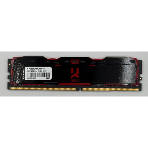 Озп GoodRAM DDR4 8GB 2666Mhz IRDM X Black (IR-X2666D464L16S/8G) (Відновлено продавцем, 869900) купити в Україні: Київ, Львів, Хмельницький, Тернопіль, Івано-Франківськ | Перевірка сумісності, низька ціна, відгуки, характеристики від TELEMART фото