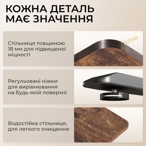 Компьютерный стол с электрорегулировкой высоты Sihoo D03 140 (D03-104/D03-108) Walnut/Black купить в Украине: Киев, Днепр, Харьков, Одесса  | Низкая цена, отзывы, характеристики от TELEMART фото