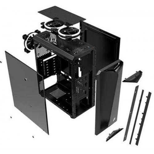 Корпус 1stPlayer R3-3R1 Color LED без БЖ Black (Відновлено продавцем, 869913) купити в Україні: Київ, Львів, Хмельницький, Тернопіль, Івано-Франківськ | Перевірка сумісності, низька ціна, відгуки, характеристики від TELEMART фото