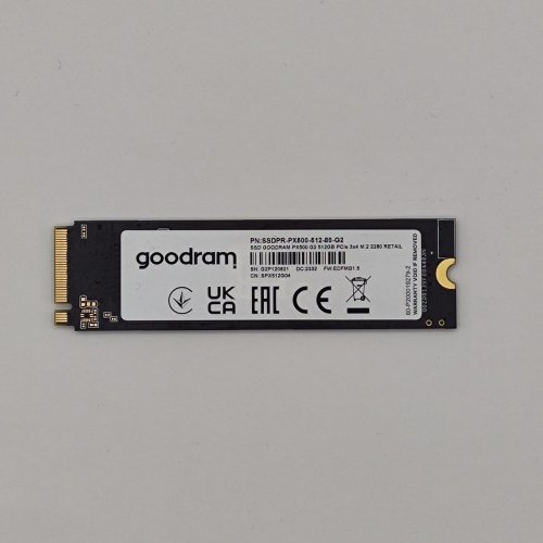 Ssd-диск GoodRAM PX500 Gen.2 3D NAND 512GB M.2 (2280 PCI-E) NVMe x4 (SSDPR-PX500-512-80-G2) (Відновлено продавцем, 869932) купити в Україні: Київ, Львів, Хмельницький, Тернопіль, Івано-Франківськ | Перевірка сумісності, низька ціна, відгуки, характеристики від TELEMART фото