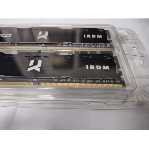 Уцінка озп GoodRAM DDR4 16GB (2x8GB) 3200Mhz Iridium X Black (IRK-HX32D464L16SA/16GDC_BULK) (Сліди використання, 870077) купити в Україні: Київ, Львів, Хмельницький, Тернопіль, Івано-Франківськ | Перевірка сумісності, низька ціна, відгуки, характеристики від TELEMART фото