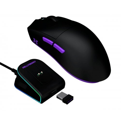 Миша HATOR Hellyberry HM47 Wireless (HM47_BLACK_VIOLET) Black/Violet купити в Україні: Київ, Львів, Хмельницький, Тернопіль, Івано-Франківськ | Низька ціна, відгуки, характеристики від TELEMART фото