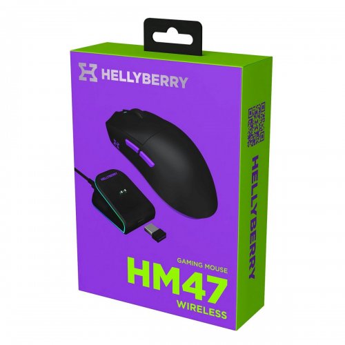 Миша HATOR Hellyberry HM47 Wireless (HM47_BLACK_VIOLET) Black/Violet купити в Україні: Київ, Львів, Хмельницький, Тернопіль, Івано-Франківськ | Низька ціна, відгуки, характеристики від TELEMART фото