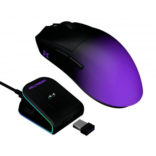 Миша HATOR Hellyberry HM47 Pro Wireless (HM47PRO_BLACK_VIOLET) Black/Violet Gradient купити в Україні: Київ, Львів, Хмельницький, Тернопіль, Івано-Франківськ | Низька ціна, відгуки, характеристики від TELEMART фото