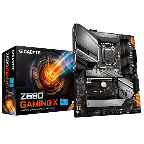 Материнская плата Gigabyte Z590 GAMING X (s1200, Intel Z590) (Восстановлено продавцом, 870104) купить в Украине: Киев, Днепр, Харьков, Одесса  | Проверка совместимости, низкая цена, отзывы, характеристики от TELEMART фото