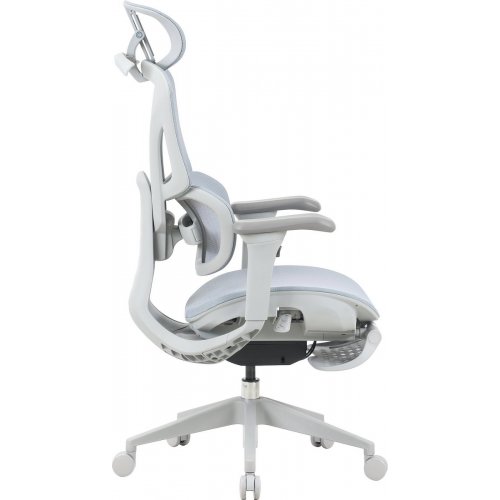 Офисное кресло OfficePro Elite OC950 Gray/Light Blue купить в Украине: Киев, Днепр, Харьков, Одесса  | Низкая цена, отзывы, характеристики от TELEMART фото