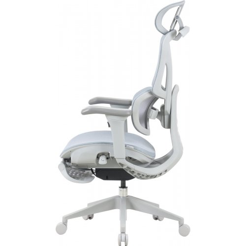 Офисное кресло OfficePro Elite OC950 Gray/Light Blue купить в Украине: Киев, Днепр, Харьков, Одесса  | Низкая цена, отзывы, характеристики от TELEMART фото