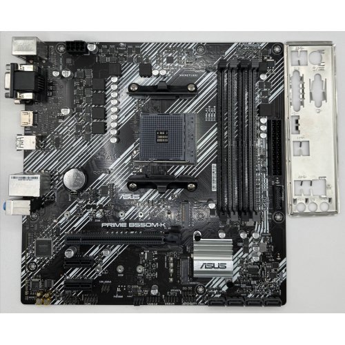 Материнская плата Asus PRIME B550M-K (sAM4, AMD B550) (Восстановлено продавцом, 870119) купить в Украине: Киев, Днепр, Харьков, Одесса  | Проверка совместимости, низкая цена, отзывы, характеристики от TELEMART фото