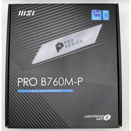 Материнська плата MSI PRO B760M-P (s1700, Intel B760) (Відновлено продавцем, 870121) купити в Україні: Київ, Львів, Хмельницький, Тернопіль, Івано-Франківськ | Перевірка сумісності, низька ціна, відгуки, характеристики від TELEMART фото