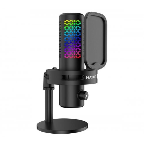 Мікрофон HATOR Dreamcast X RGB (ESS10) Black купити в Україні: Київ, Львів, Хмельницький, Тернопіль, Івано-Франківськ | Низька ціна, відгуки, характеристики від TELEMART фото