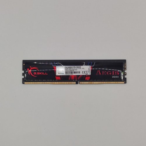 Озп G.Skill DDR4 16GB 2400Mhz Aegis (F4-2400C17S-16GIS) (Відновлено продавцем, 870132) купити в Україні: Київ, Львів, Хмельницький, Тернопіль, Івано-Франківськ | Перевірка сумісності, низька ціна, відгуки, характеристики від TELEMART фото