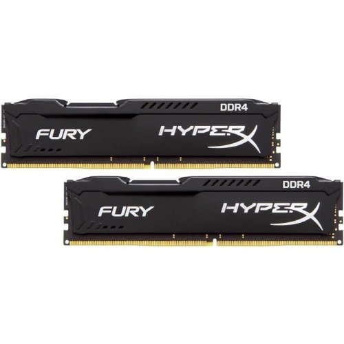 Озп Kingston DDR4 32GB (2x16GB) 3200Mhz HyperX Fury Black (HX432C18FBK2/32) (Відновлено продавцем, 870144) купити в Україні: Київ, Львів, Хмельницький, Тернопіль, Івано-Франківськ | Перевірка сумісності, низька ціна, відгуки, характеристики від TELEMART фото