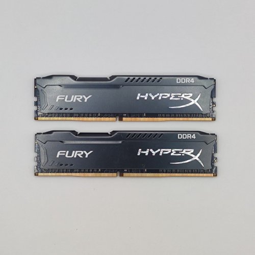 Озп Kingston DDR4 32GB (2x16GB) 3200Mhz HyperX Fury Black (HX432C18FBK2/32) (Відновлено продавцем, 870144) купити в Україні: Київ, Львів, Хмельницький, Тернопіль, Івано-Франківськ | Перевірка сумісності, низька ціна, відгуки, характеристики від TELEMART фото