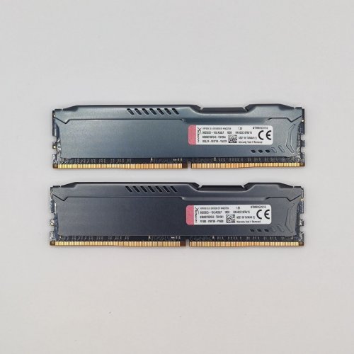 Озп Kingston DDR4 32GB (2x16GB) 3200Mhz HyperX Fury Black (HX432C18FBK2/32) (Відновлено продавцем, 870144) купити в Україні: Київ, Львів, Хмельницький, Тернопіль, Івано-Франківськ | Перевірка сумісності, низька ціна, відгуки, характеристики від TELEMART фото