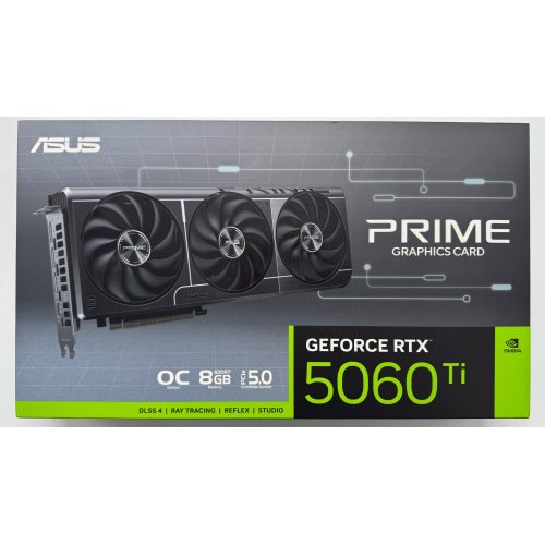 Видеокарта Asus PRIME GeForce RTX 5060 Ti OC 8192MB (PRIME-RTX5060TI-O8G) (Восстановлено продавцом, 870148) купить в Украине: Киев, Днепр, Харьков, Одесса  | Проверка совместимости, низкая цена, отзывы, характеристики от TELEMART фото