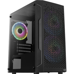 Уценка корпус Aerocool Trinity Mini FRGB Tempered Glass без БП (ACCS-PV32033.11) Black (Вскрытая упаковка, 870155)