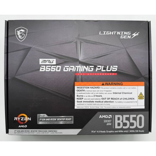 Материнська плата MSI MPG B550 GAMING PLUS (sAM4, AMD B550) (Відновлено продавцем, 870158) купити в Україні: Київ, Львів, Хмельницький, Тернопіль, Івано-Франківськ | Перевірка сумісності, низька ціна, відгуки, характеристики від TELEMART фото