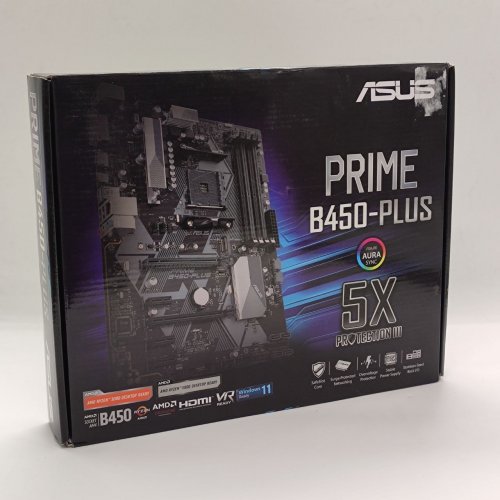 Материнська плата Asus PRIME B450-PLUS (sAM4, AMD B450) (Відновлено продавцем, 870161) купити в Україні: Київ, Львів, Хмельницький, Тернопіль, Івано-Франківськ | Перевірка сумісності, низька ціна, відгуки, характеристики від TELEMART фото