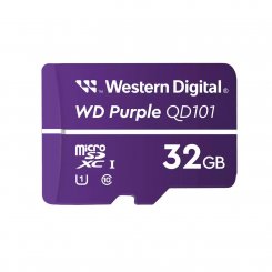 Карта памяти Western Digital microSDHC Purple QD101 32GB Class 10 UHS-I (WDD032G1P0C)