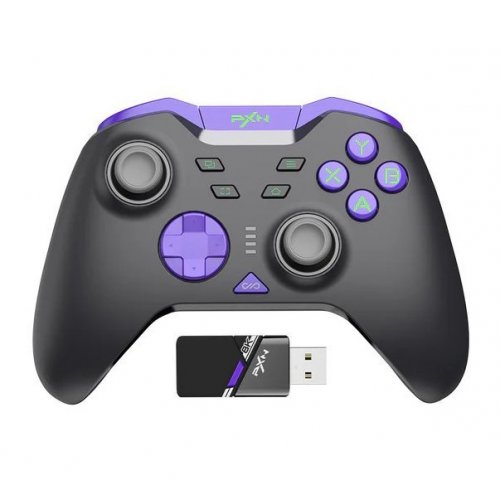 Уценка геймпад PXN P5 8K Wireless (6948052903723) Black/Purple (Следы использования, 870278) купить в Украине: Киев, Днепр, Харьков, Одесса  | Низкая цена, отзывы, характеристики от TELEMART фото