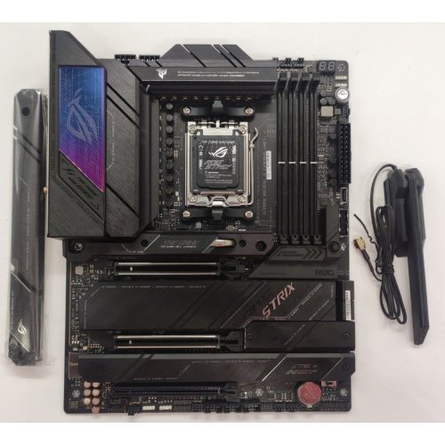 Материнская плата Asus ROG STRIX X670E-E GAMING WIFI (sAM5, X670) (Восстановлено продавцом, 870284) купить в Украине: Киев, Днепр, Харьков, Одесса  | Проверка совместимости, низкая цена, отзывы, характеристики от TELEMART фото