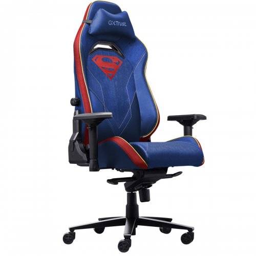 Игровое кресло Trust GXT 721SM Ruya Pro Superman Edition (25742) Blue купить в Украине: Киев, Днепр, Харьков, Одесса  | Низкая цена, отзывы, характеристики от TELEMART фото