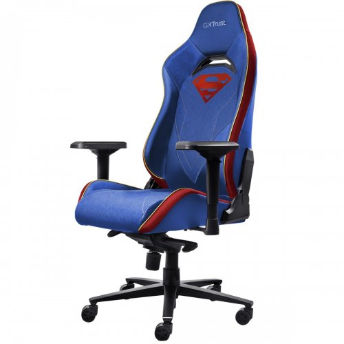 Игровое кресло Trust GXT 721SM Ruya Pro Superman Edition (25742) Blue купить в Украине: Киев, Днепр, Харьков, Одесса  | Низкая цена, отзывы, характеристики от TELEMART фото
