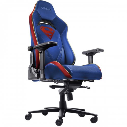Игровое кресло Trust GXT 721SM Ruya Pro Superman Edition (25742) Blue купить в Украине: Киев, Днепр, Харьков, Одесса  | Низкая цена, отзывы, характеристики от TELEMART фото