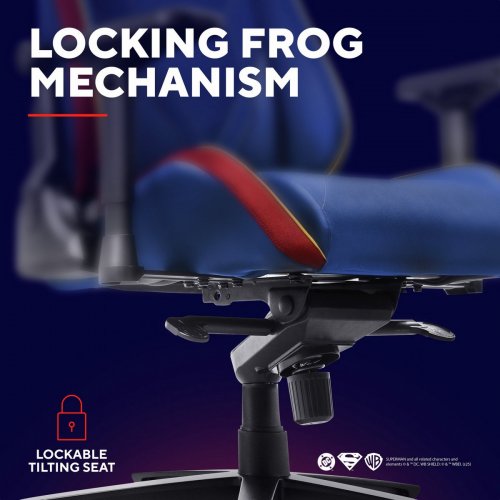 Игровое кресло Trust GXT 721SM Ruya Pro Superman Edition (25742) Blue купить в Украине: Киев, Днепр, Харьков, Одесса  | Низкая цена, отзывы, характеристики от TELEMART фото