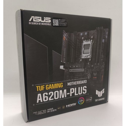 Материнська плата Asus TUF GAMING A620M-PLUS (sAM5, AMD A620) (Відновлено продавцем, 870326) купити в Україні: Київ, Львів, Хмельницький, Тернопіль, Івано-Франківськ | Перевірка сумісності, низька ціна, відгуки, характеристики від TELEMART фото