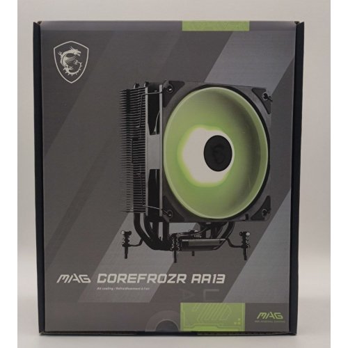 Кулер MSI MAG COREFROZR AA13 Black (Стан нового, 870340) купити в Україні: Київ, Львів, Хмельницький, Тернопіль, Івано-Франківськ | Перевірка сумісності, низька ціна, відгуки, характеристики від TELEMART фото
