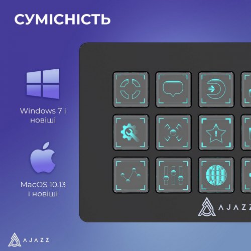 Контролер для стрімінга Ajazz AKP153E (AKP153E-B) Black купити в Україні: Київ, Львів, Хмельницький, Тернопіль, Івано-Франківськ | Низька ціна, відгуки, характеристики від TELEMART фото