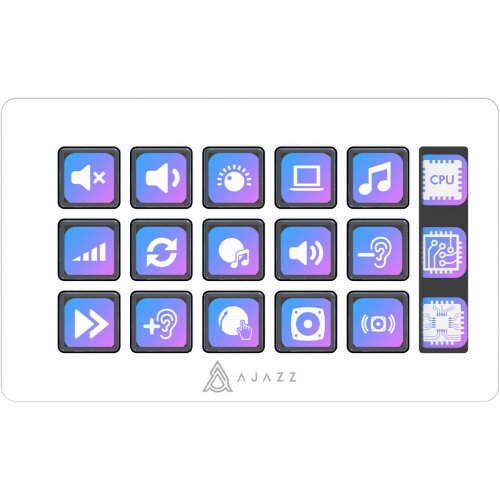 Контролер для стрімінга Ajazz AKP153E (AKP153E-W) White купити в Україні: Київ, Львів, Хмельницький, Тернопіль, Івано-Франківськ | Низька ціна, відгуки, характеристики від TELEMART фото