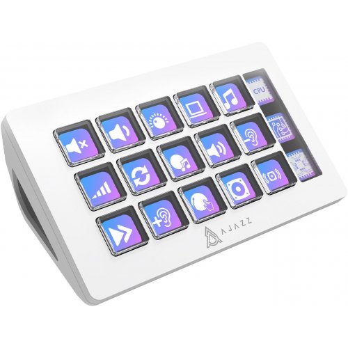 Контролер для стрімінга Ajazz AKP153E (AKP153E-W) White купити в Україні: Київ, Львів, Хмельницький, Тернопіль, Івано-Франківськ | Низька ціна, відгуки, характеристики від TELEMART фото