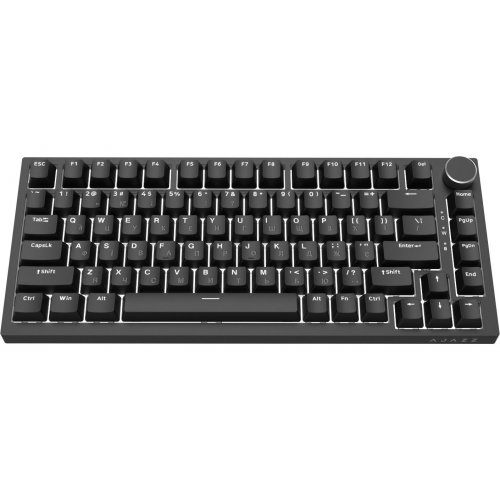 Клавиатура Ajazz AK820 Red Switch (AK820-R-B) Black купить в Украине: Киев, Днепр, Харьков, Одесса  | Низкая цена, отзывы, характеристики от TELEMART фото