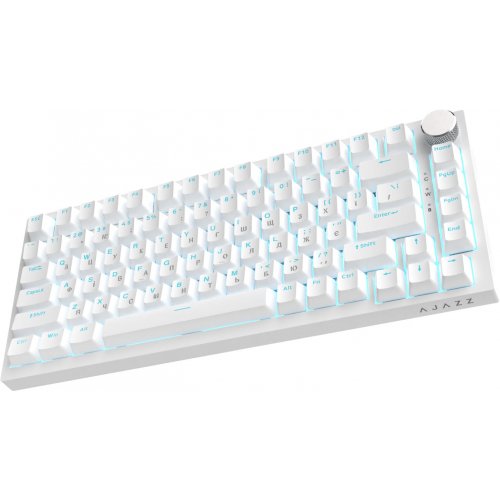Клавиатура Ajazz AK820 Red Switch (AK820-R-W) White купить в Украине: Киев, Днепр, Харьков, Одесса  | Низкая цена, отзывы, характеристики от TELEMART фото