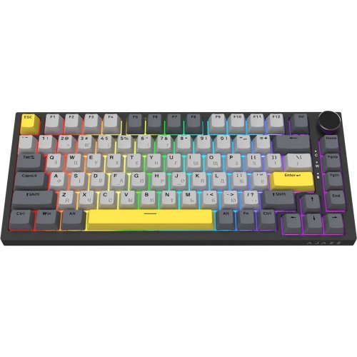Клавиатура Ajazz AK820 RGB Sea Salt Switch (AK820-SS-BGY) Black купить в Украине: Киев, Днепр, Харьков, Одесса  | Низкая цена, отзывы, характеристики от TELEMART фото