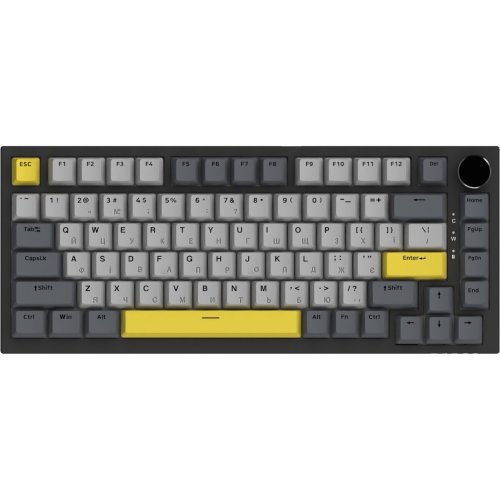 Клавиатура Ajazz AK820 RGB Sea Salt Switch (AK820-SS-BGY) Black купить в Украине: Киев, Днепр, Харьков, Одесса  | Низкая цена, отзывы, характеристики от TELEMART фото