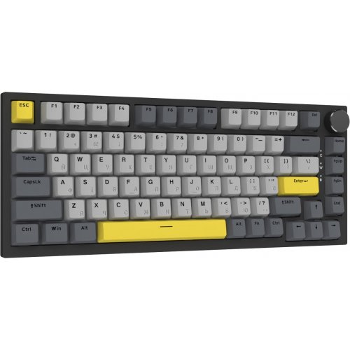 Клавиатура Ajazz AK820 RGB Sea Salt Switch (AK820-SS-BGY) Black купить в Украине: Киев, Днепр, Харьков, Одесса  | Низкая цена, отзывы, характеристики от TELEMART фото