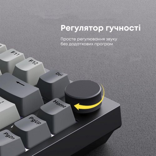 Клавиатура Ajazz AK820 RGB Sea Salt Switch (AK820-SS-BGY) Black купить в Украине: Киев, Днепр, Харьков, Одесса  | Низкая цена, отзывы, характеристики от TELEMART фото