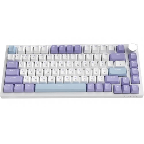 Клавиатура Ajazz AK820 RGB Sea Salt Switch (AK820-SS-PWB) White купить в Украине: Киев, Днепр, Харьков, Одесса  | Низкая цена, отзывы, характеристики от TELEMART фото