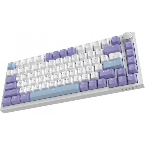 Клавиатура Ajazz AK820 RGB Sea Salt Switch (AK820-SS-PWB) White купить в Украине: Киев, Днепр, Харьков, Одесса  | Низкая цена, отзывы, характеристики от TELEMART фото